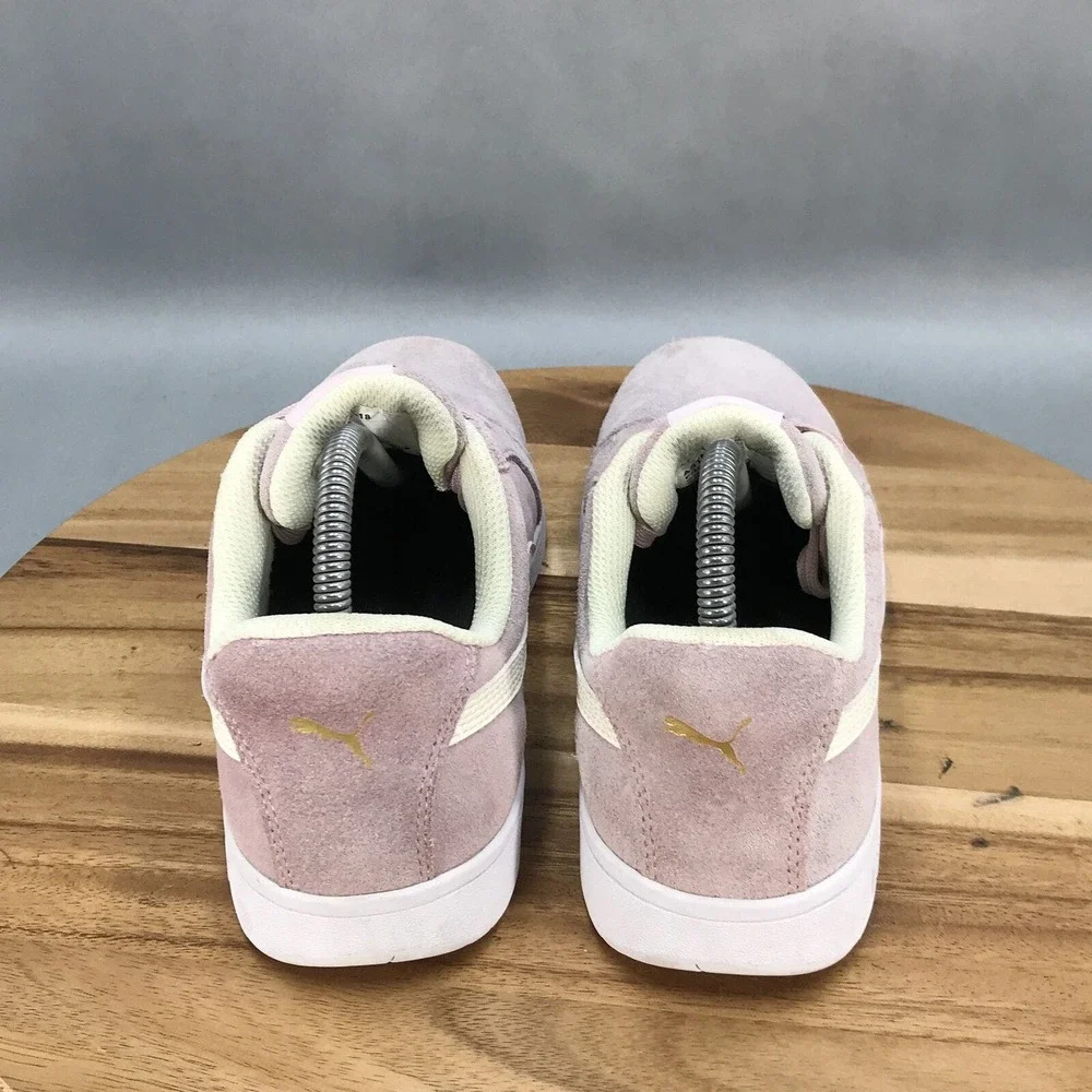 Puma Iconic Composite Toe Work Shoes Womens 8.5 Pink Lace up Low Top - Picture 4 of 8